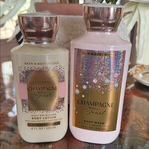 Bath & Body Works Champagne Toast Body Wash & Lotion Set